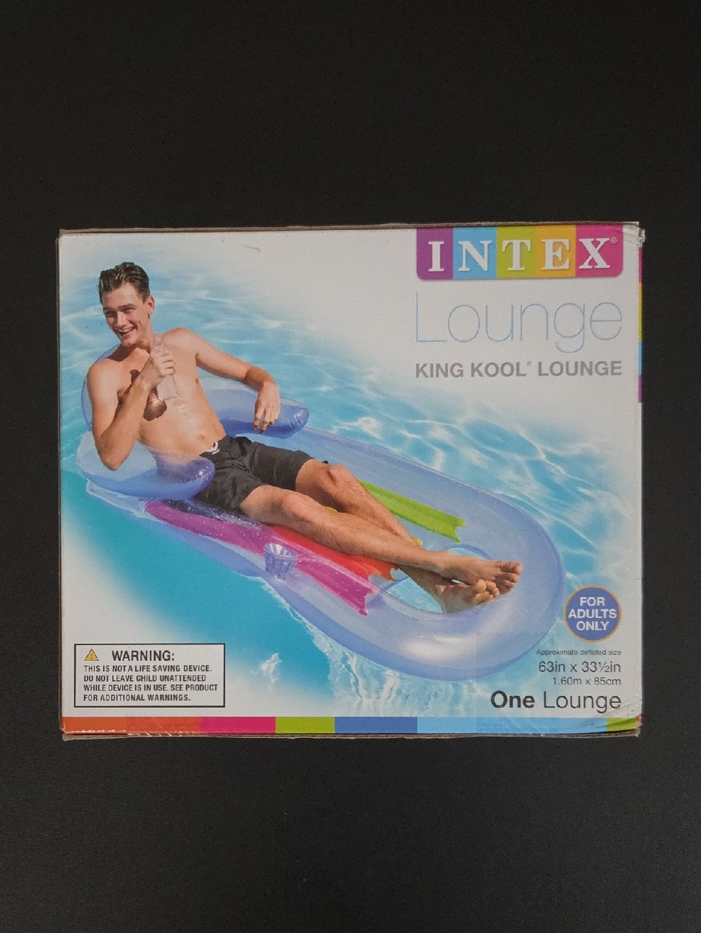 1 Intex King Kool Lounge Float - For Adults Only 63"×33.5"